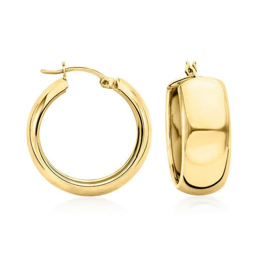 Wide Hoop Earrings