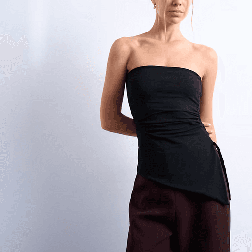 Asymmetric Bandeau Top