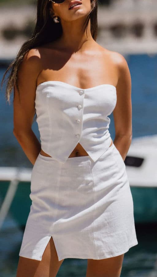 Diane Linen Mini Skirt