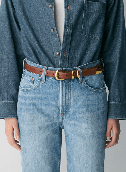 Legendary Solid Brass Leather Belt