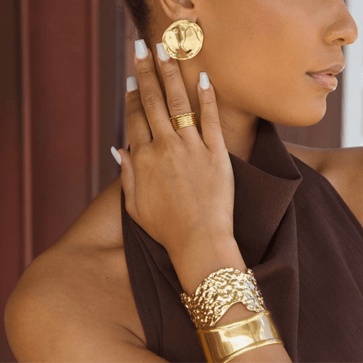 Callan Irregular Disc Earring