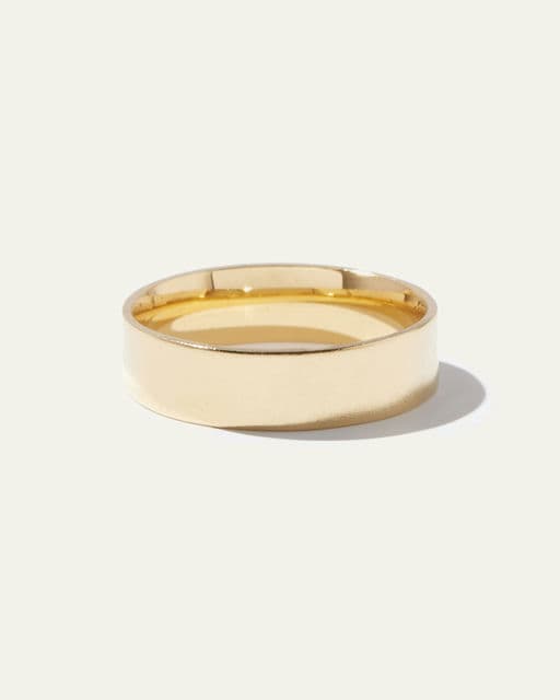 Wide Band Gold Ring