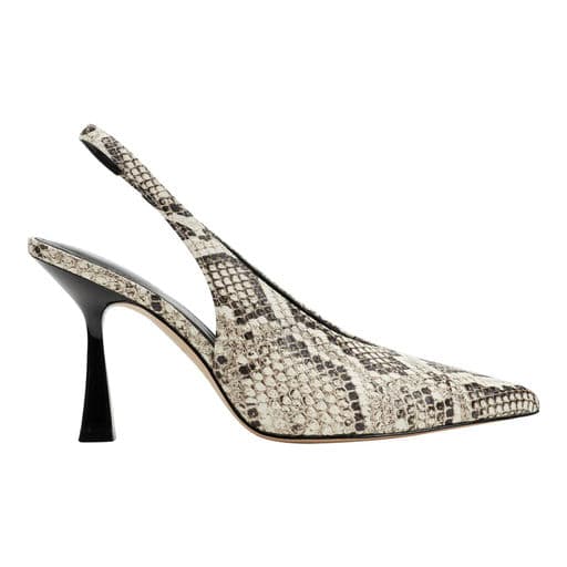 Snake Skin Slingback Pump