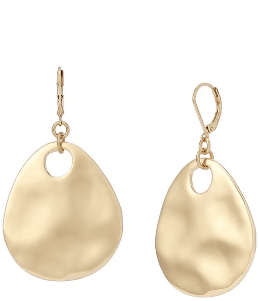 Disc Drop Earrings